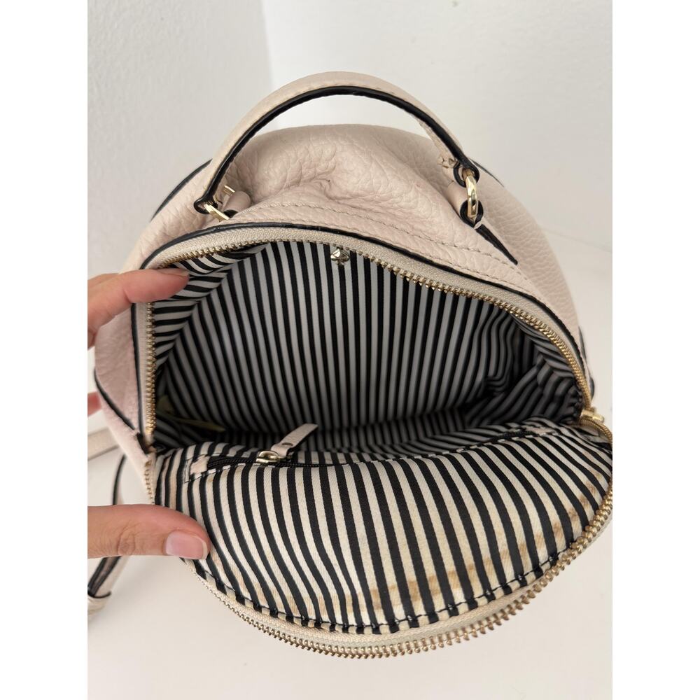 Kate Spade Jackson Street Keleigh Cream Leather Mini Backpack - Picture 11 of 16